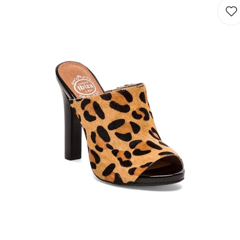 *RARE FIND* GUC Jeffrey Campbell Curie Cheetah/Leopard Slide On Heels Sz 7.5 - Picture 9 of 9